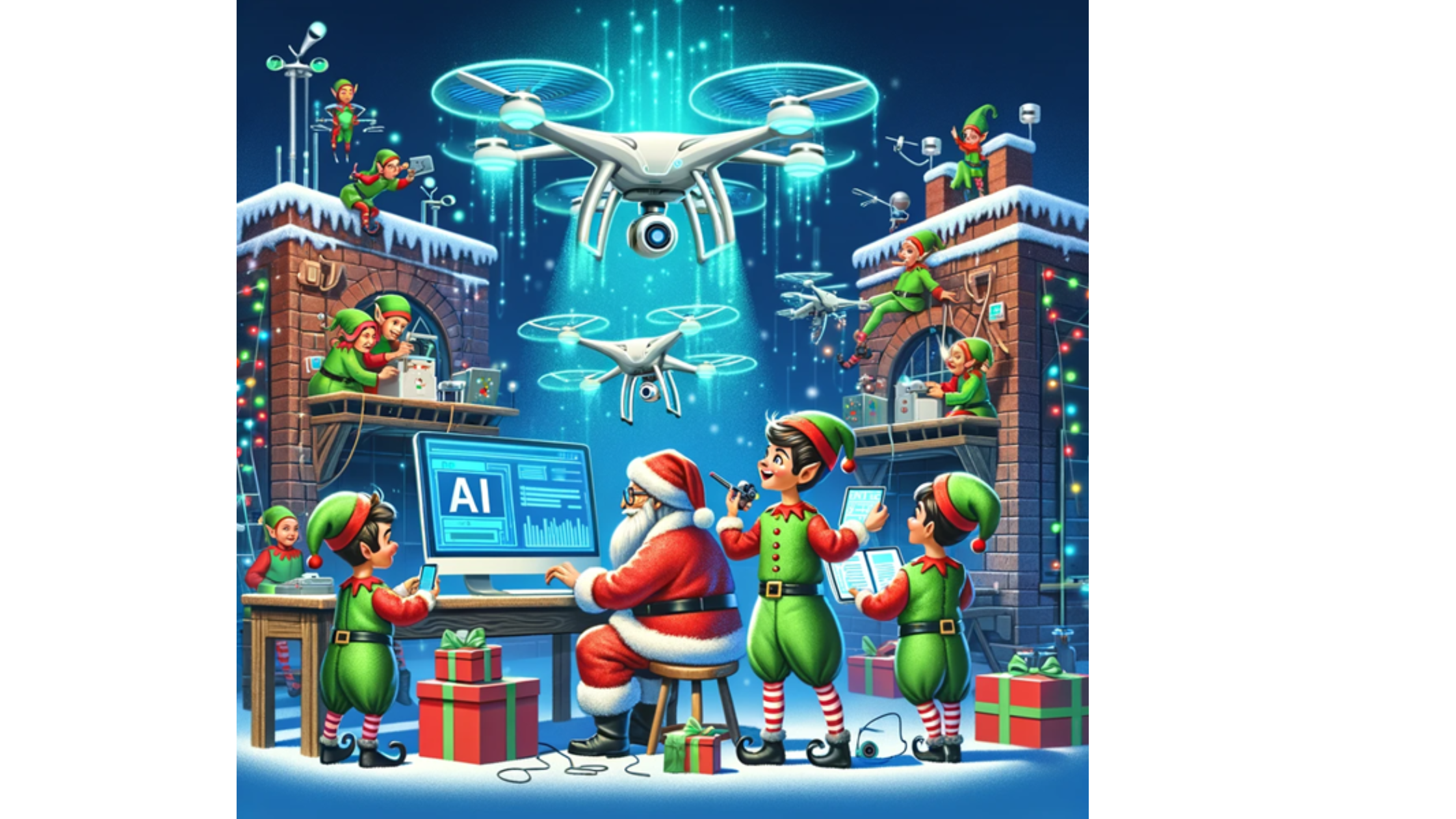 Santa's workshop powered bt AI