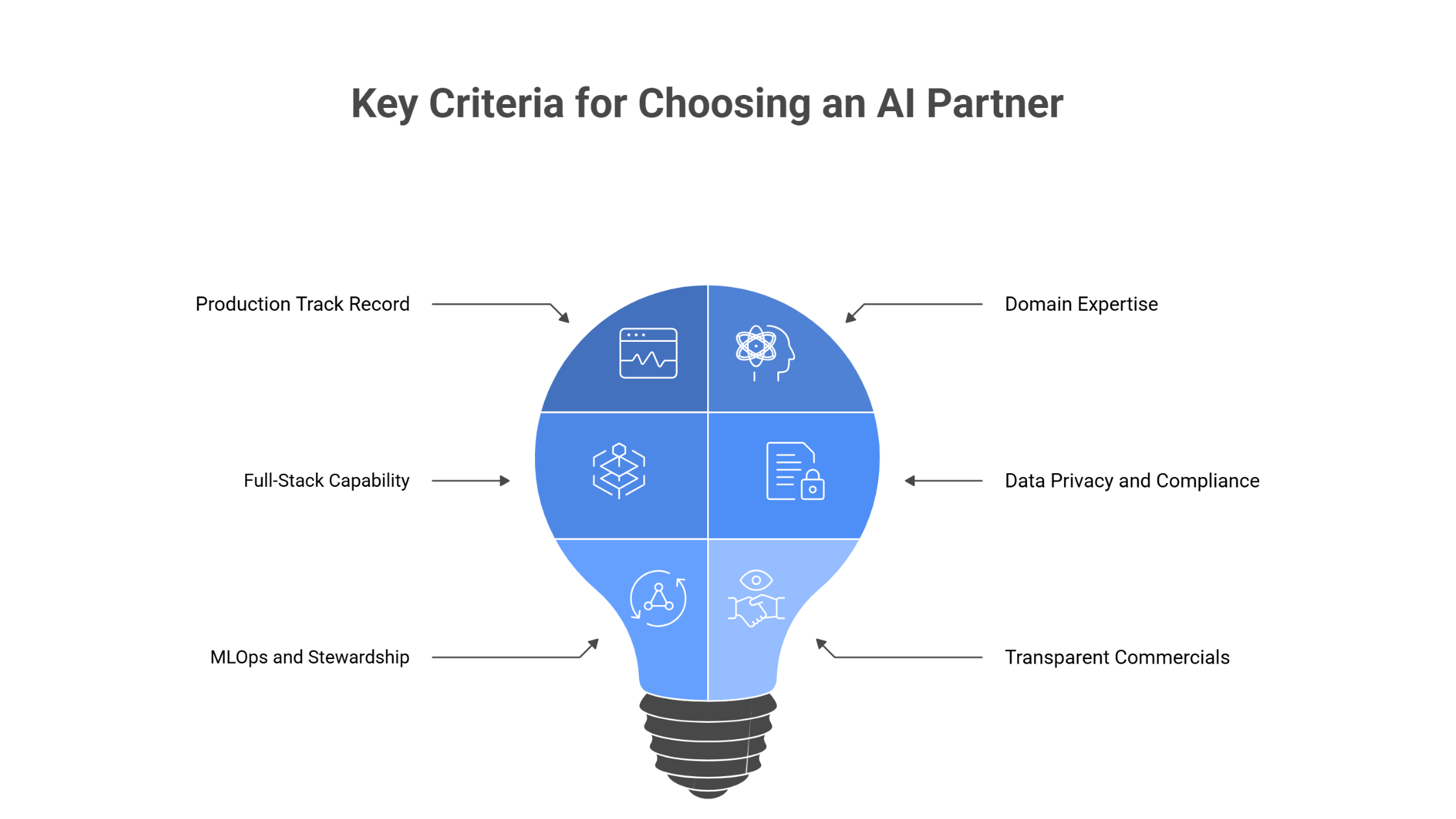 Key criteria for choosing AI partner