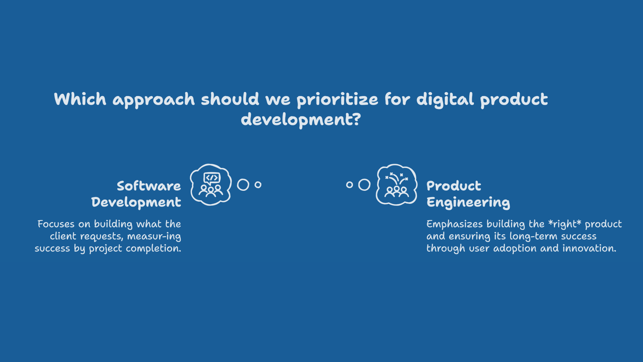 Product Engineering vs Software Development: The Core Difference
